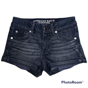 American Eagle Black “Shortie” Shorts